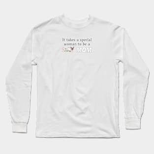 It takes a special woman to be a cat mom - siamese cat oil painting word art Long Sleeve T-Shirt